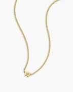 Wilder Mini Alphabet Necklace || option::18K Gold Plated, W