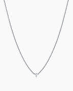 Wilder Mini Alphabet Necklace || option::Silver Plated, Y
