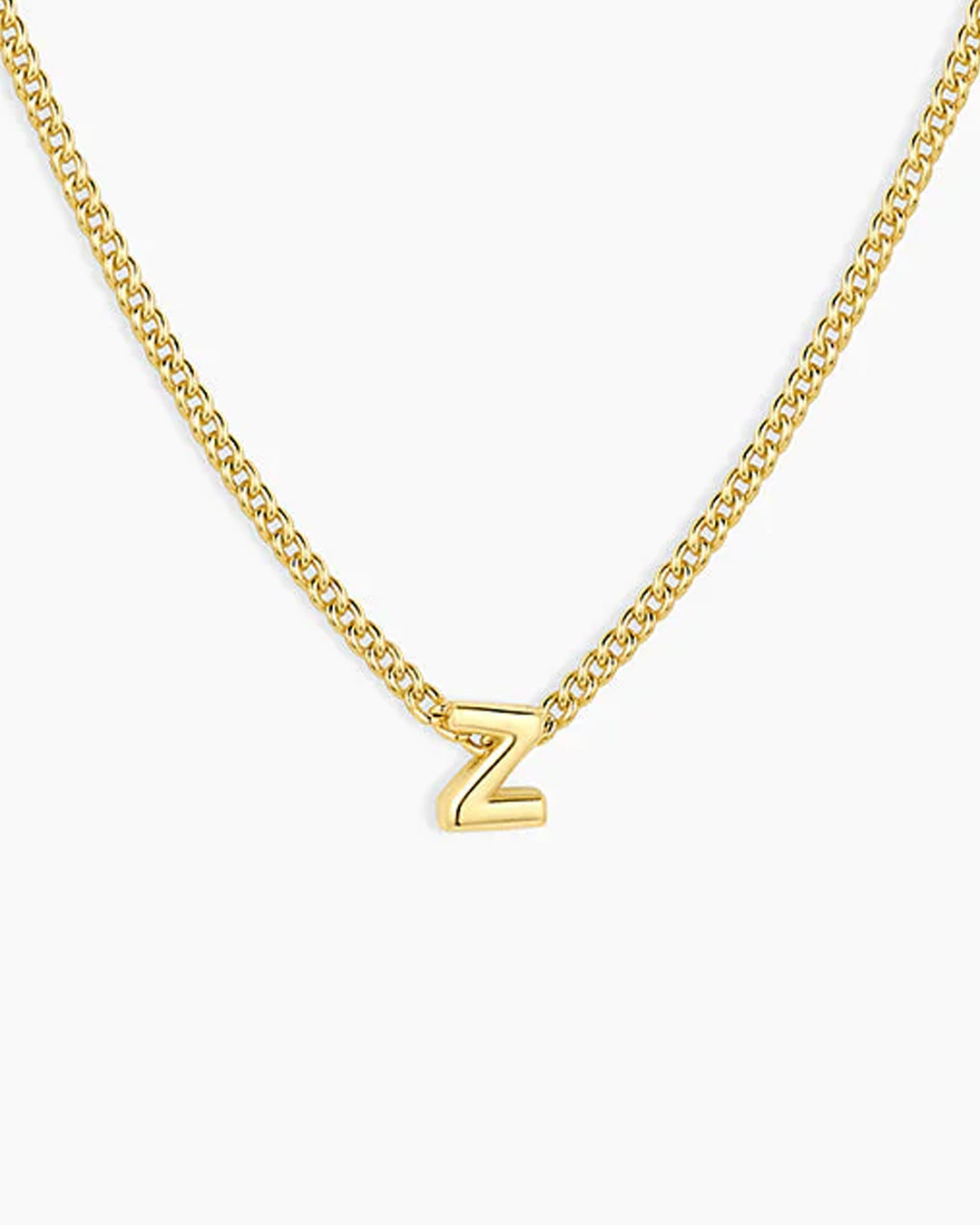 Wilder Mini Alphabet Necklace || option::18K Gold Plated, Z