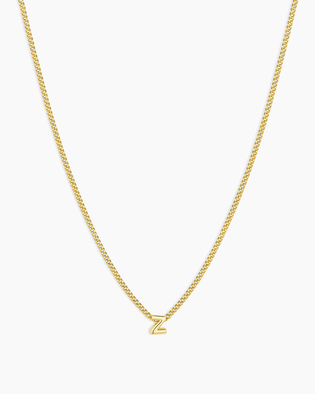 Wilder Mini Alphabet Necklace || option::18K Gold Plated, Z