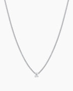 Wilder Mini Alphabet Necklace || option::Silver Plated, Z