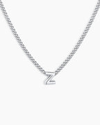 Wilder Mini Alphabet Necklace || option::Silver Plated, Z