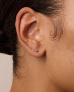 14K Gold Newport Flat Back Studs || option::14K Solid White Gold