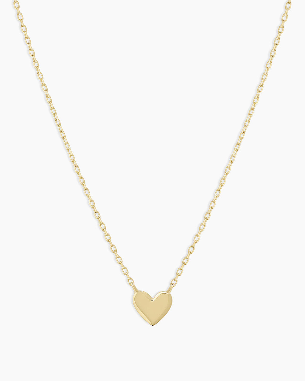 Heart Mini Necklace || option::14K Solid Gold