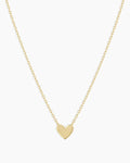 Heart Mini Necklace || option::14K Solid Gold