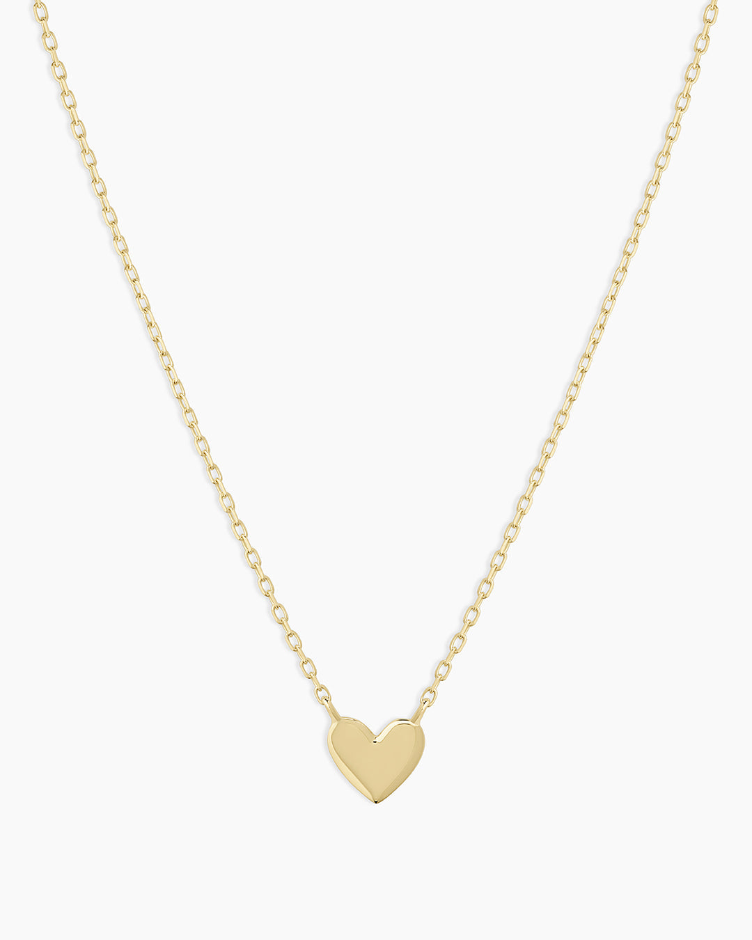 Heart Mini Necklace || option::14K Solid Gold
