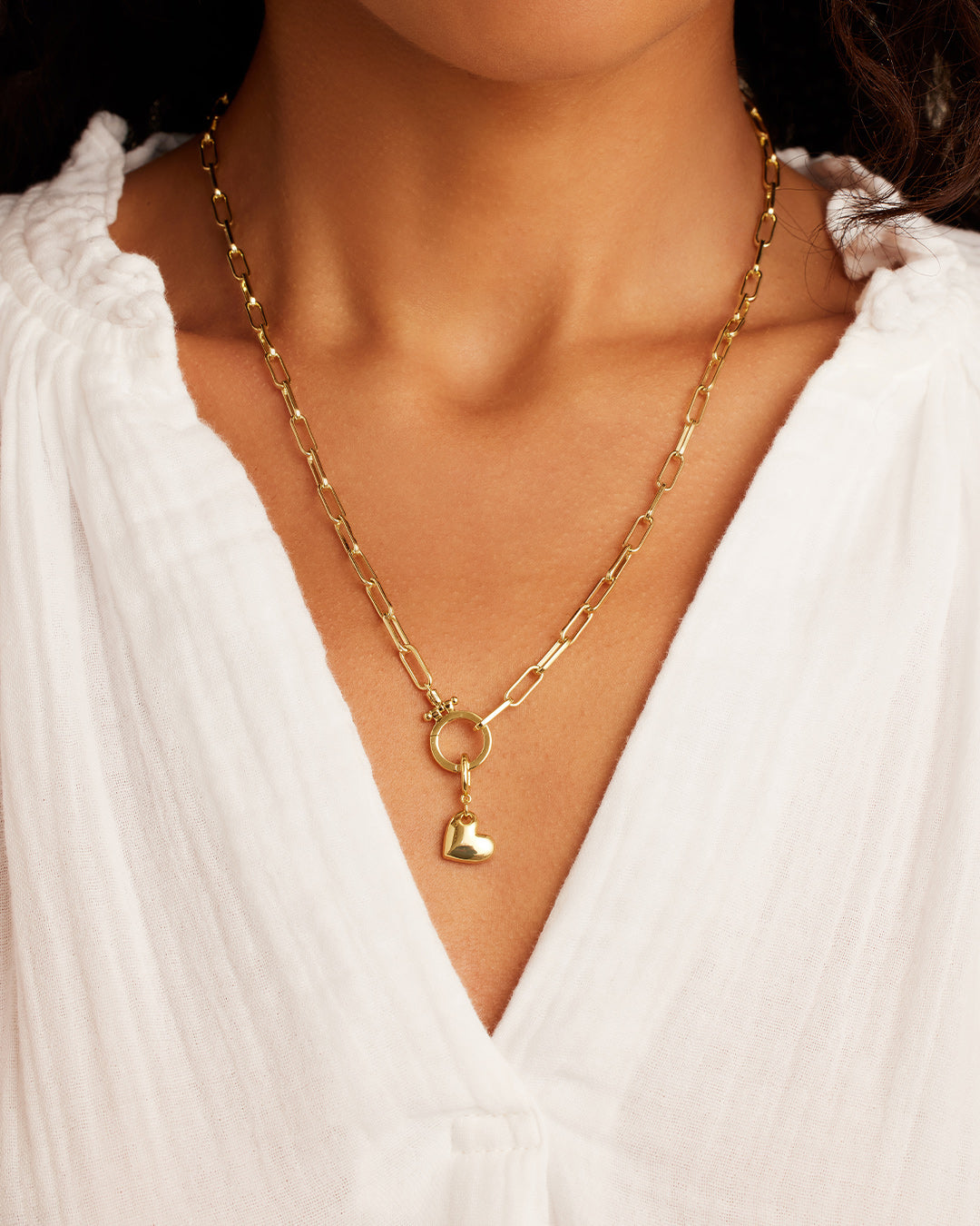 Lou HeartParker Charm || option::18K Gold Plated