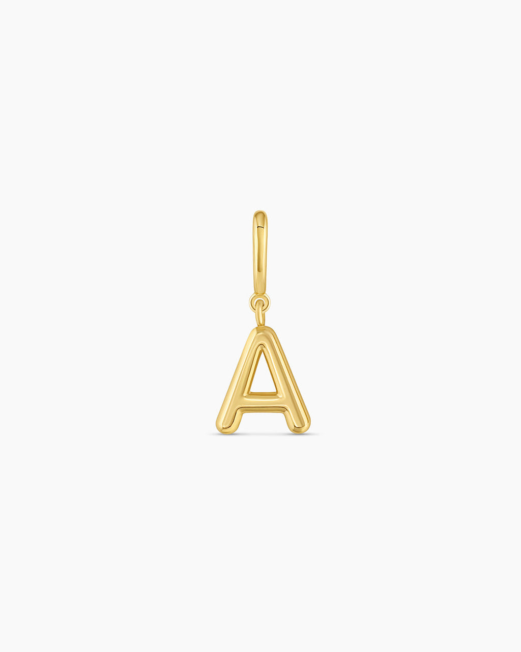 Alphabet Helium Parker Charm #A || option::18K Gold Plated, A