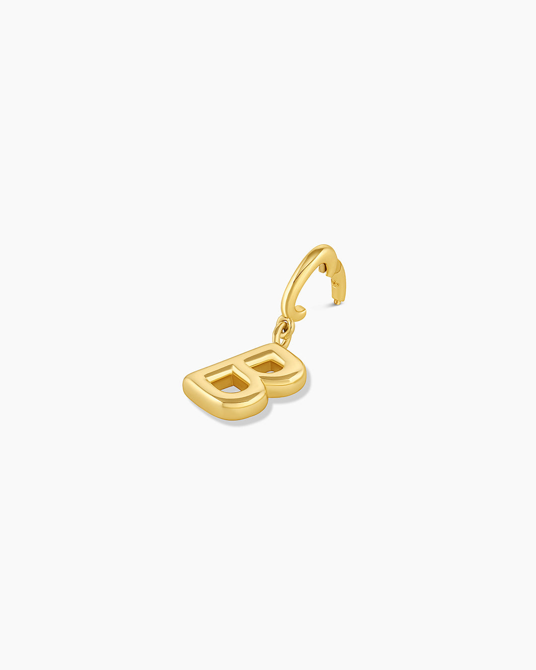 Alphabet Helium Parker Charm #B || option::18K Gold Plated, B