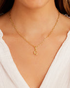 Alphabet Helium Parker Charm #C || option::18K Gold Plated, C