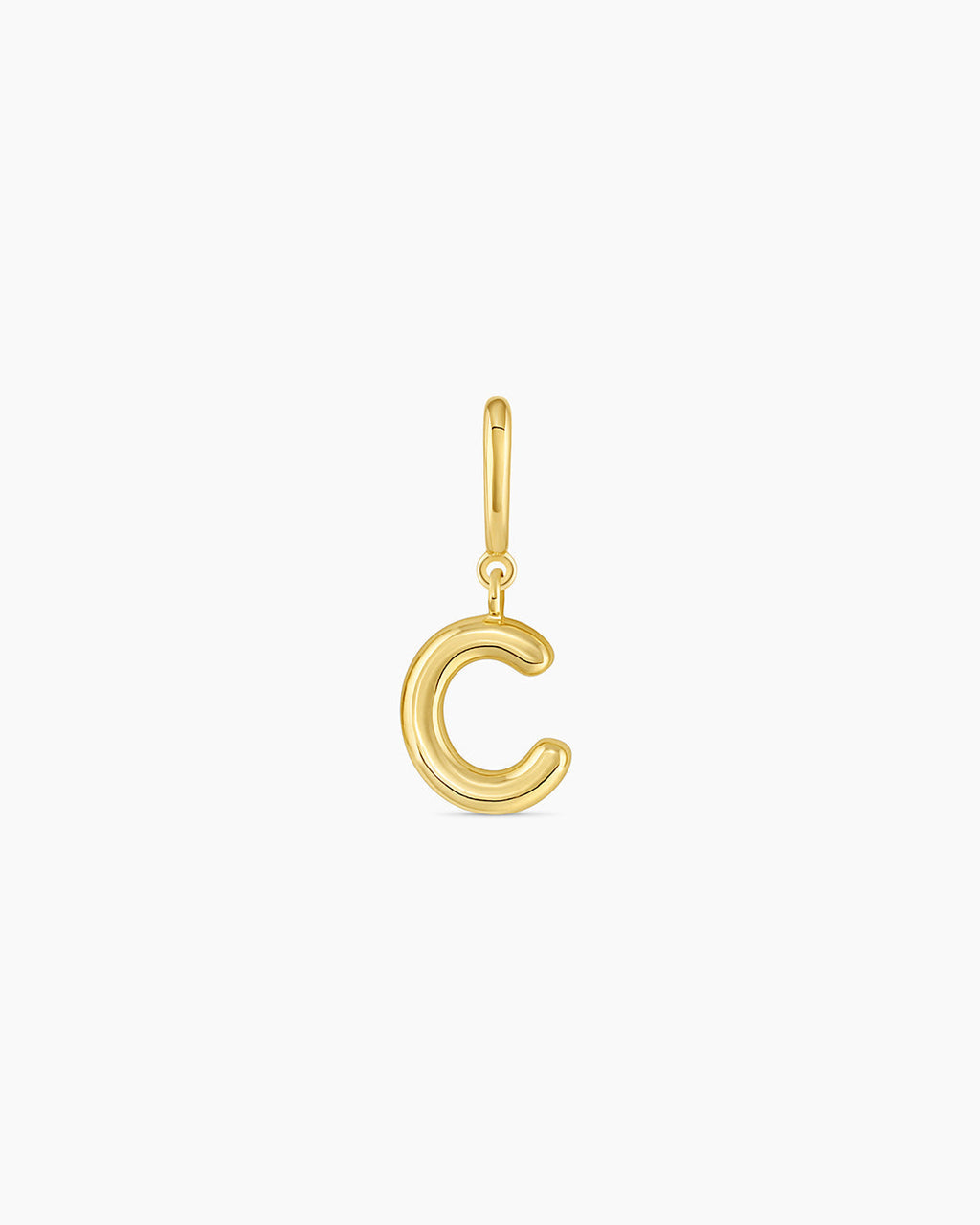 Alphabet Helium Parker Charm #C || option::18K Gold Plated, C