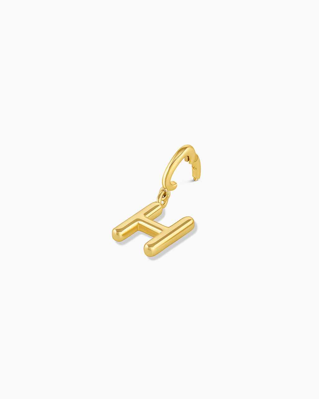 Alphabet Helium Parker Charm #H || option::18K Gold Plated, H