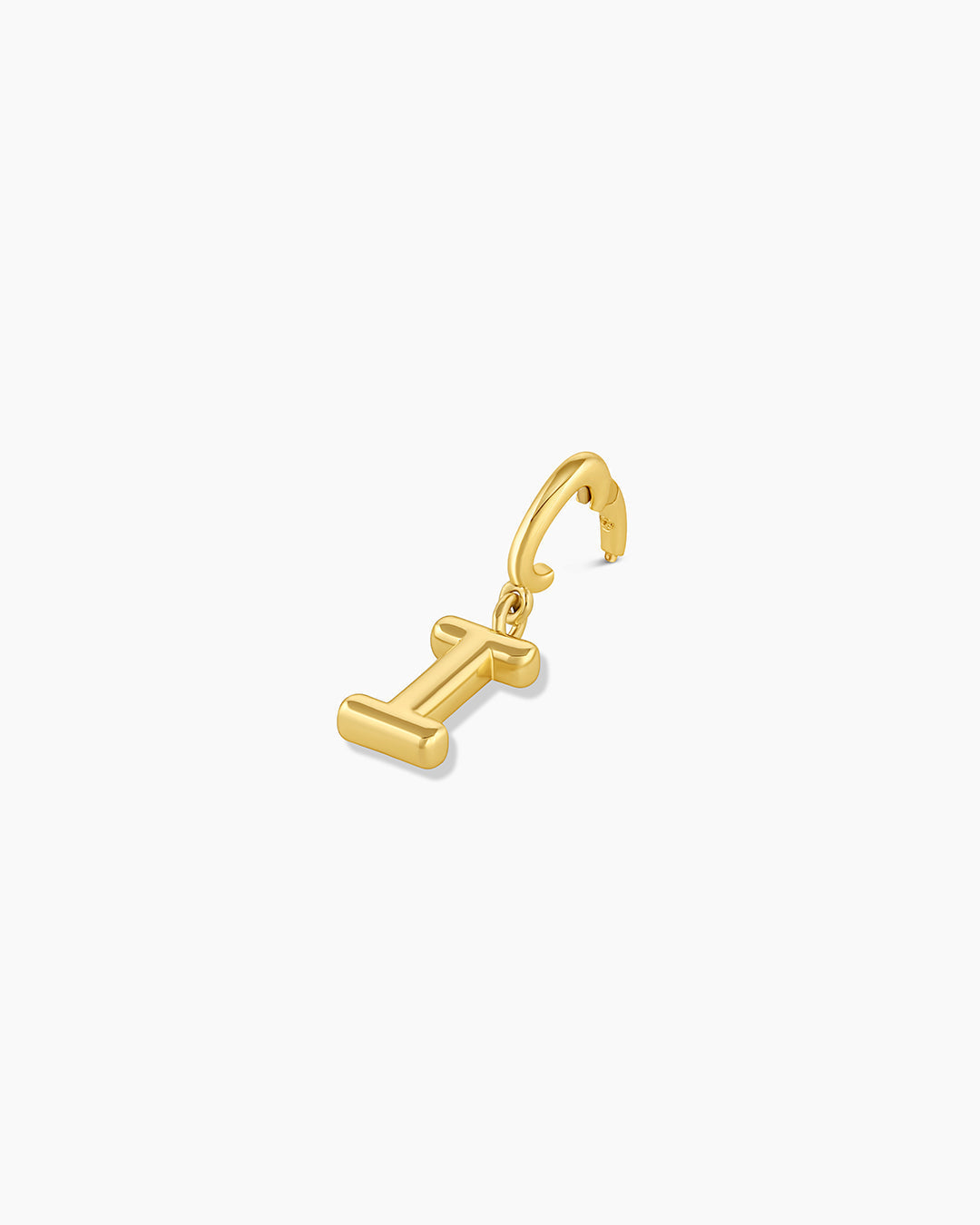 Alphabet Helium Parker Charm #I || option::18K Gold Plated, I