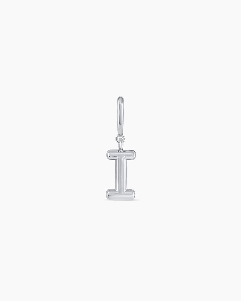 Alphabet Helium Parker Charm || option:: Silver Plated, I