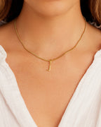 Alphabet Helium Parker Charm #J || option::18K Gold Plated, J