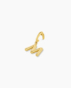 Alphabet Helium Parker Charm #M || option::18K Gold Plated, M