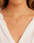 Alphabet Helium Parker Charm #N || option::18K Gold Plated, N