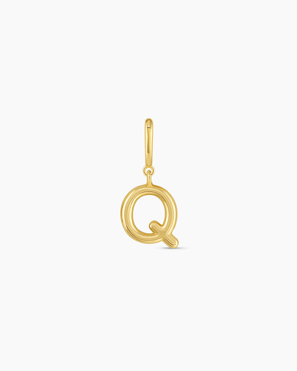Alphabet Helium Parker Charm #Q || option::18K Gold Plated, Q