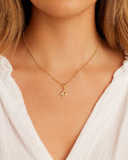Alphabet Helium Parker Charm #R || option::18K Gold Plated, R