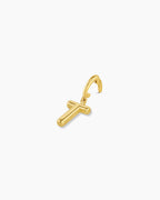 Alphabet Helium Parker Charm #T || option::18K Gold Plated, T