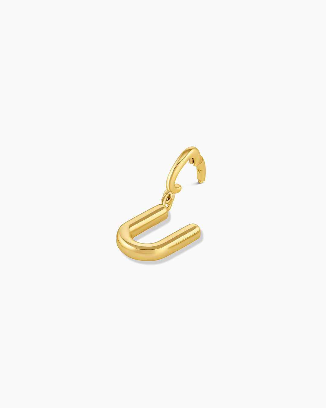 Alphabet Helium Parker Charm #U || option::18K Gold Plated, U