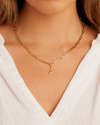 Alphabet Helium Parker Charm #V || option::18K Gold Plated, V