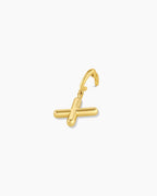 Alphabet Helium Parker Charm #X || option::18K Gold Plated, X