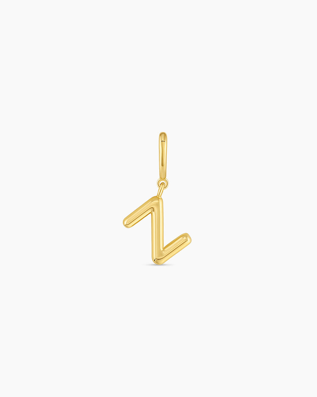 Alphabet Helium Parker Charm #Z || option::18K Gold Plated, Z