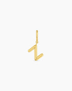Alphabet Helium Parker Charm #Z || option::18K Gold Plated, Z