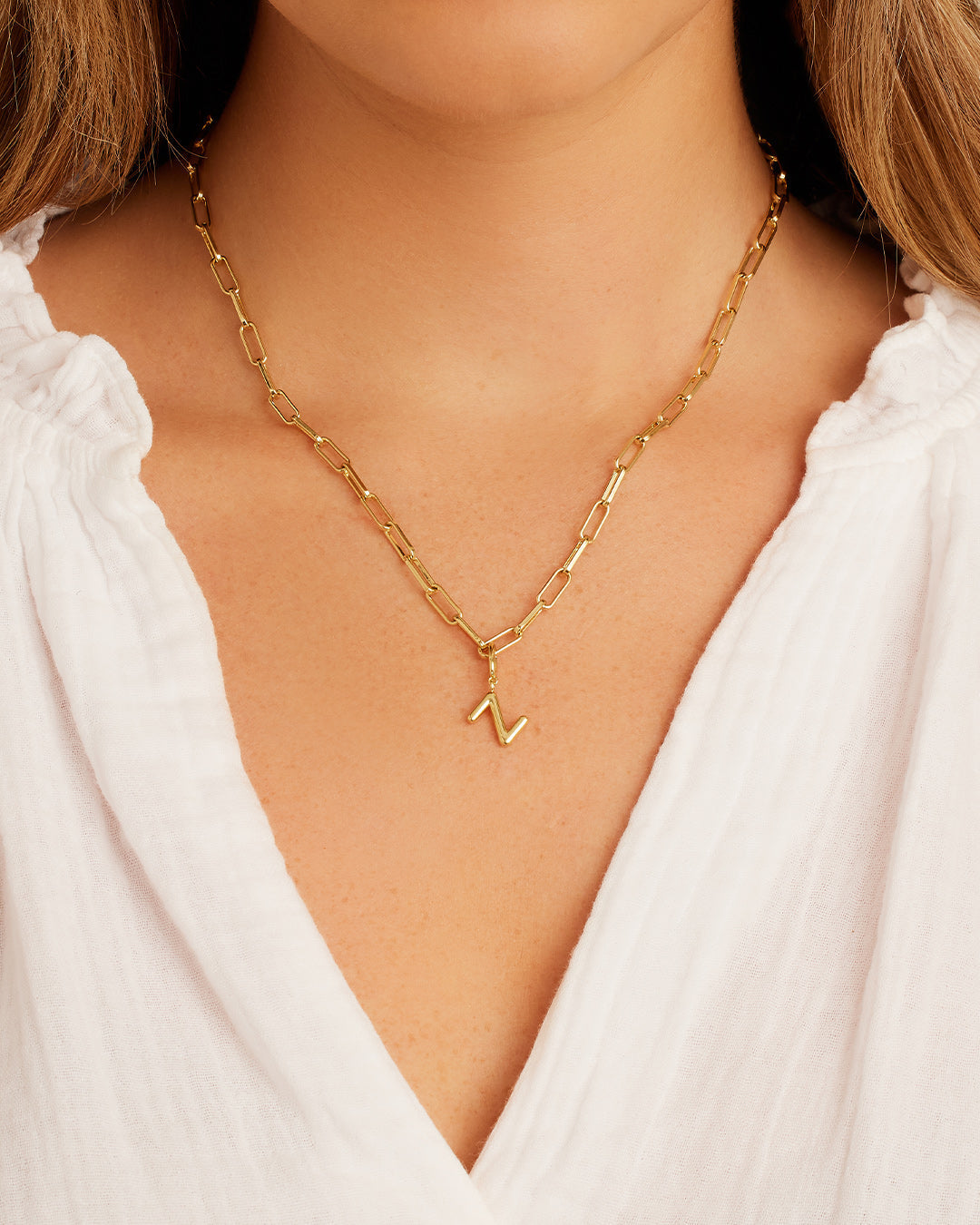 Alphabet Helium Parker Charm #Z || option::18K Gold Plated, Z