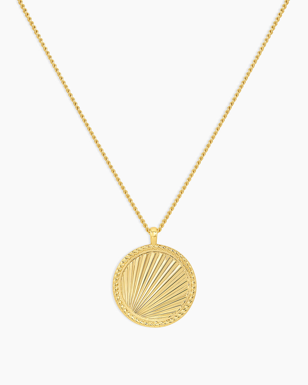 Sunny Pendant Necklace || option::18K Gold Plated