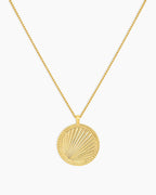 Sunny Pendant Necklace || option::18K Gold Plated