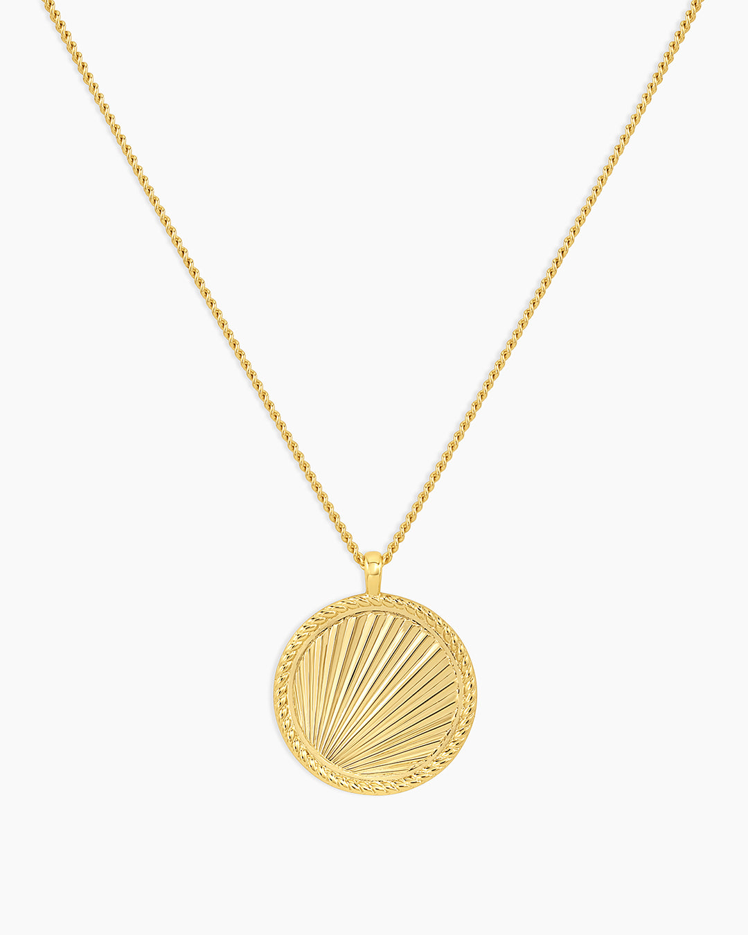 Sunny Pendant Necklace || option::18K Gold Plated