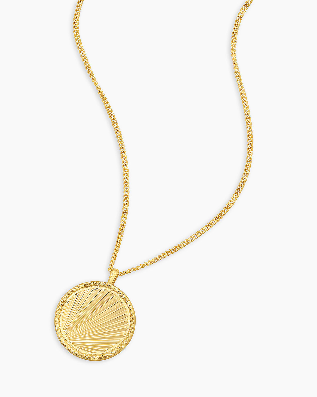 Sunny Pendant Necklace || option::18K Gold Plated