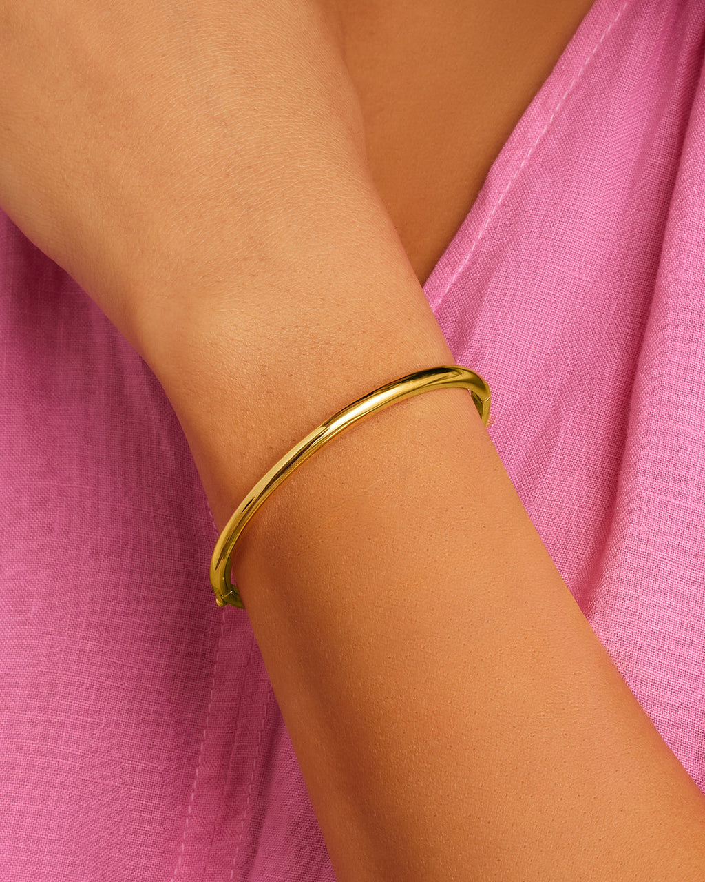 Paseo Cuff (4mm) || option::18K Gold Plated, 4mm