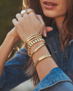 Paseo Cuff (4mm) || option::18K Gold Plated, 4mm