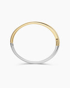 Paseo Mixed Cuff || option::18K Gold & Rhodium Plated, 4mm