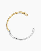 Paseo Mixed Cuff || option::18K Gold & Rhodium Plated, 4mm