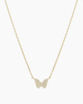 DiamondButterfly Necklace || option::14K Solid Gold