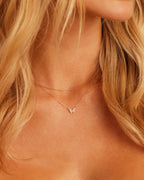 DiamondButterfly Necklace || option::14K Solid Gold