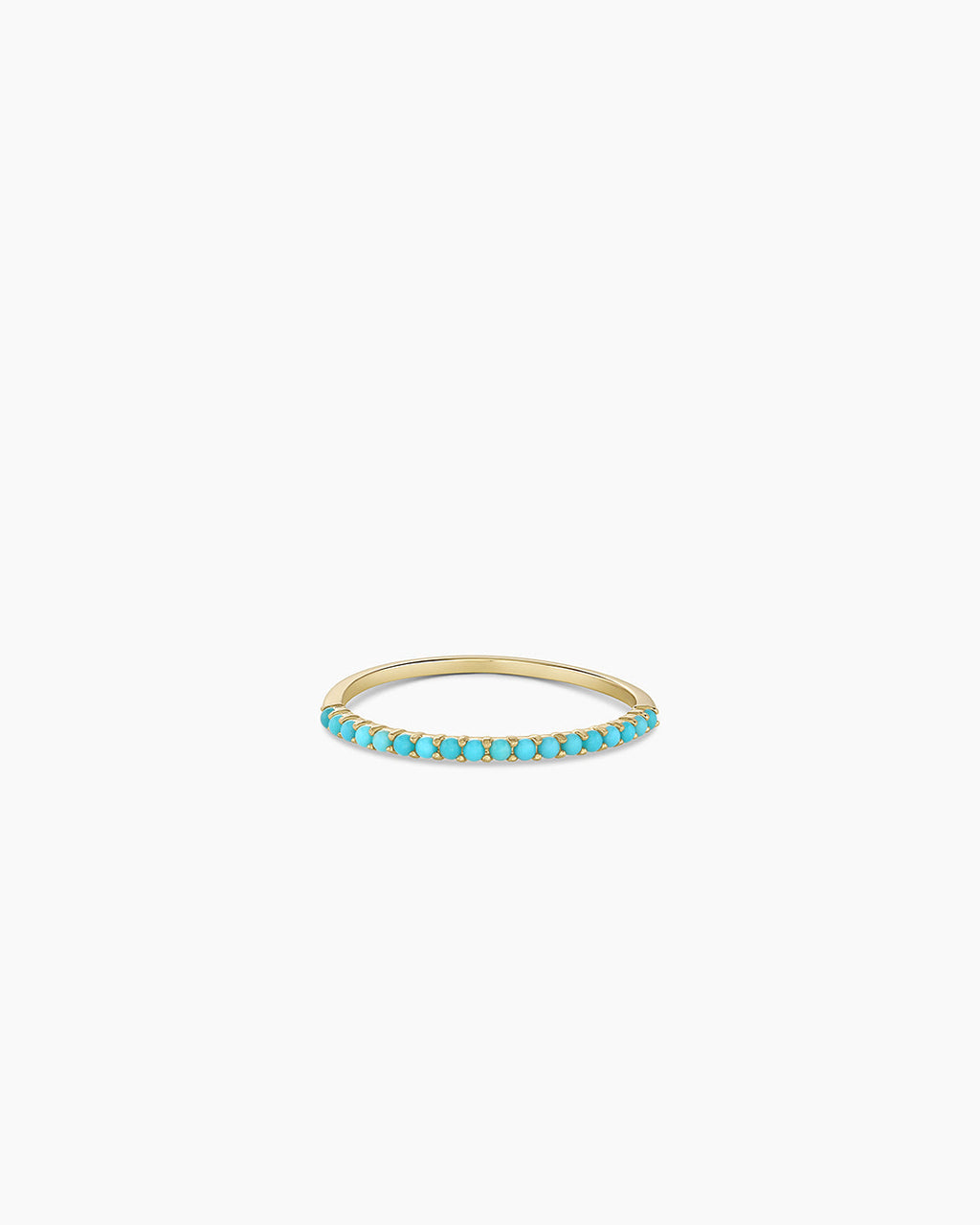 Turquoise Row Ring || option::14K Solid Gold