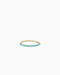 Turquoise Row Ring || option::14K Solid Gold