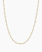 14K Gold Parker Micro Mini Necklace || option::14K Solid Gold, 16-18 in.