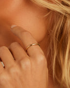 14K Gold Lou Helium Ring || option::14K Solid Gold