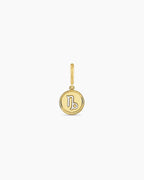 Zodiac Parker Charm || option::18K Gold Plated, Capricorn
