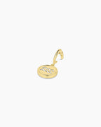 Zodiac Parker Charm || option::18K Gold Plated, Aquarius