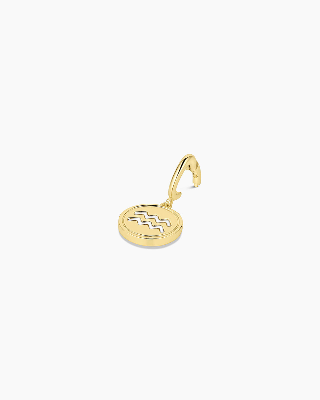 Zodiac Parker Charm || option::18K Gold Plated, Aquarius