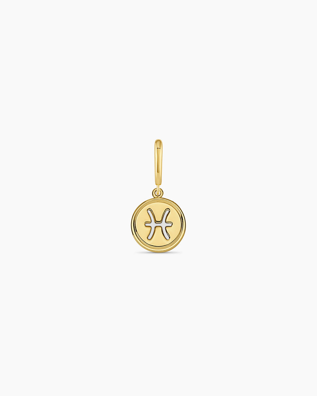 Zodiac Parker Charm || option::18K Gold Plated, Pisces