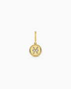 Zodiac Parker Charm || option::18K Gold Plated, Pisces