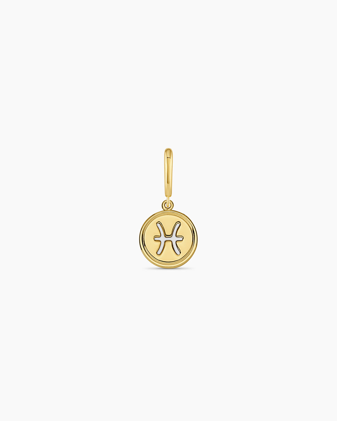 Zodiac Parker Charm || option::18K Gold Plated, Pisces